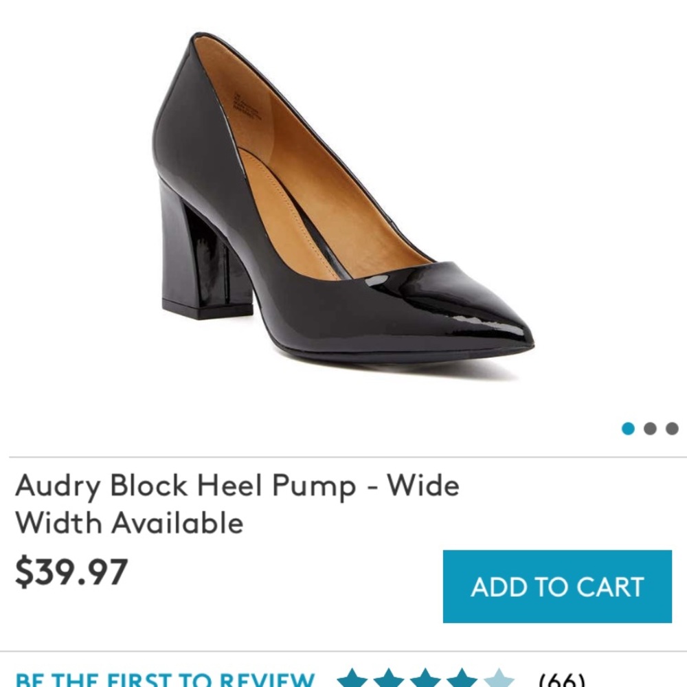 Patent block heel pointy toed pumps